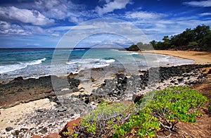 Little beach of Makena beach State park,