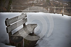 The Little bench on the park