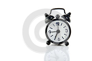 A little black alarm clock