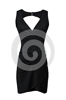 Little black dress isolated on white