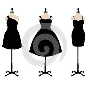 Little black dress vector