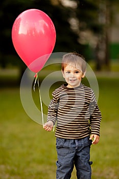 Little boy with balloon