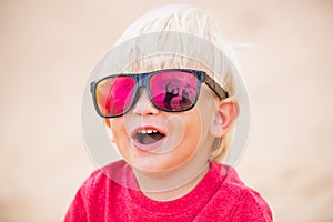 Little boy at the beach