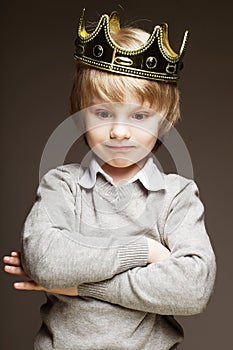 Little boy with crown