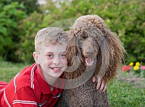 Little Boy and Dog