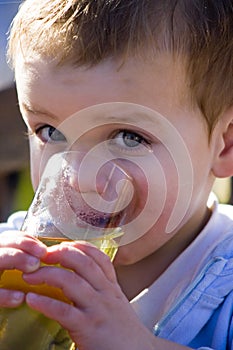 Little boy drinking 02