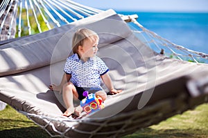 The little boy in the hammock