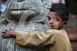 Little boy Kathmandu nepal