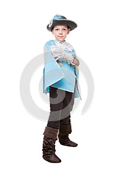 Little boy in musketeer suit