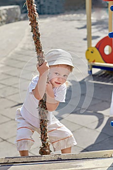 Little boy on playground