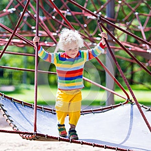 Little boy on a playground