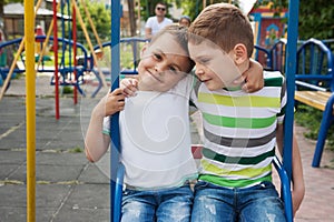 Little boy on the playground