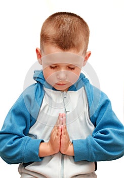 Little boy praying