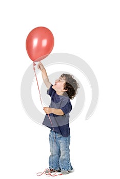 Little boy red balloon