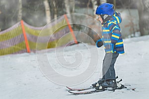 Skiing for the first time