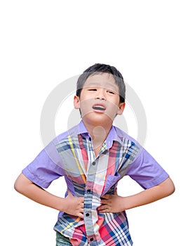 Little boy with stomachache