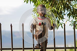 Little boy on the street in Arfica