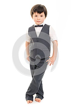 Little boy in suit photo