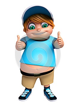 Little Boy with thums up pose