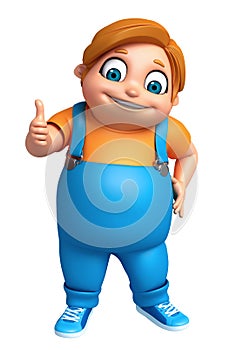 Little Boy with thums up pose