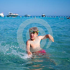 Little boy in water