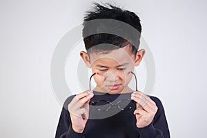 Little Boy Wearing Glasses