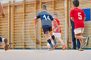 Little Boys playing soccer