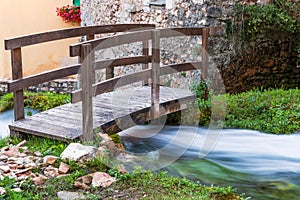 Little bridge over a small stream