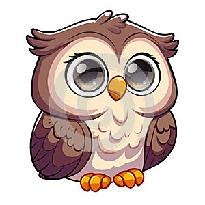 little brown owl big eyes