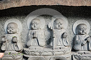 Little buddhist sculptures in Wenshu Monastery