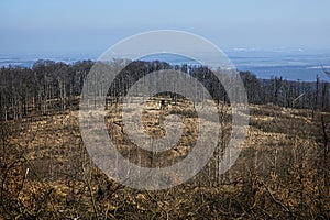 Scenérie Malých Karpat, Slovensko, sezónní přírodní scenérie