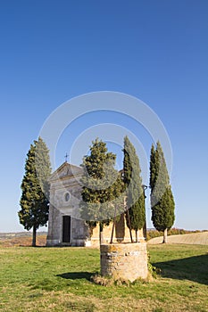 Little chapel of Madonna di Vitaleta