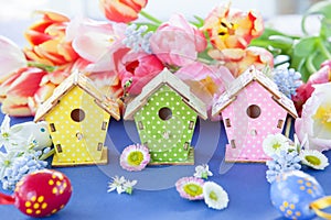 Little cheerful birdhouses