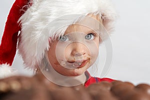 Little chocolate Santa