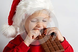 Little chocolate Santa
