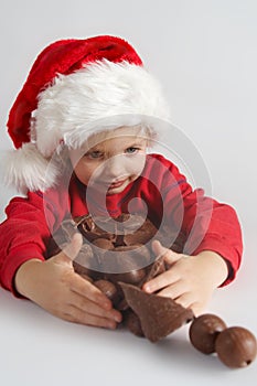 Little chocolate Santa
