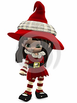 Little Christmas Elf-Toon Figure