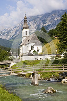 Little church in the alps