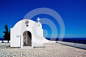 Little church in Rhodes ,Greece photo