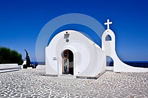 Little church in Rhodes ,Greece photo