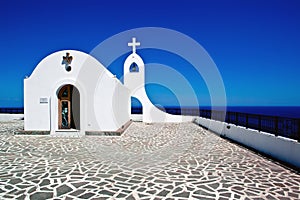 Little church in Rhodes ,Greece photo