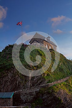 Little church on the top of the mountain