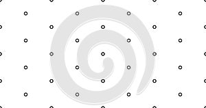 Little circles seamless vector pattern black polka dots on a white background. Ornament can be used for gift wrapping