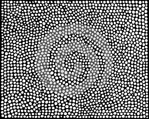 Little circles texture. Ink doodle abstract background art. Monochrome pattern. Vector illustration