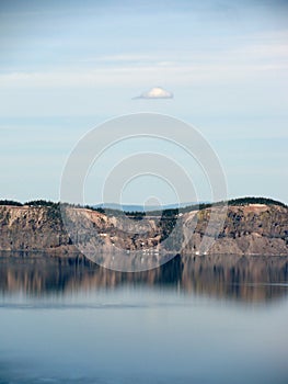 Little cloud above Crater Lake