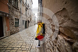 A little cobbles street in a Mediterranean country