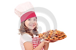 Little cook with bruschette