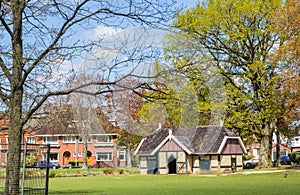 Little cottage in the central park of Veendam photo