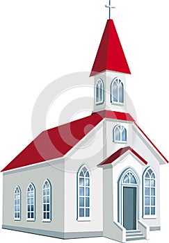 Malý kraj kresťan kostol 