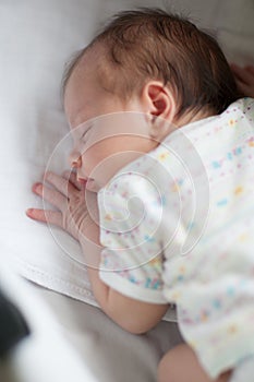 Little cute baby sleeping